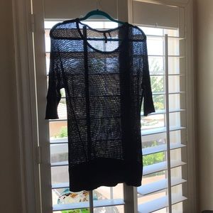 Guess black mesh sweater